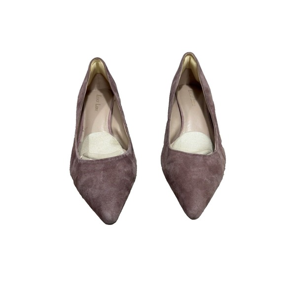 Essex Lane Comfort Pumps 9.5 Pink Faux Suede Minimalist Dressy Kitten Heel Shoes - Picture 12 of 14